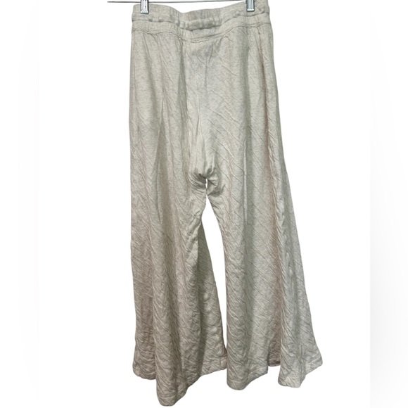 Free People Intimately heather cream/grey wide leg pull on crop pants - Picture 3 of 4